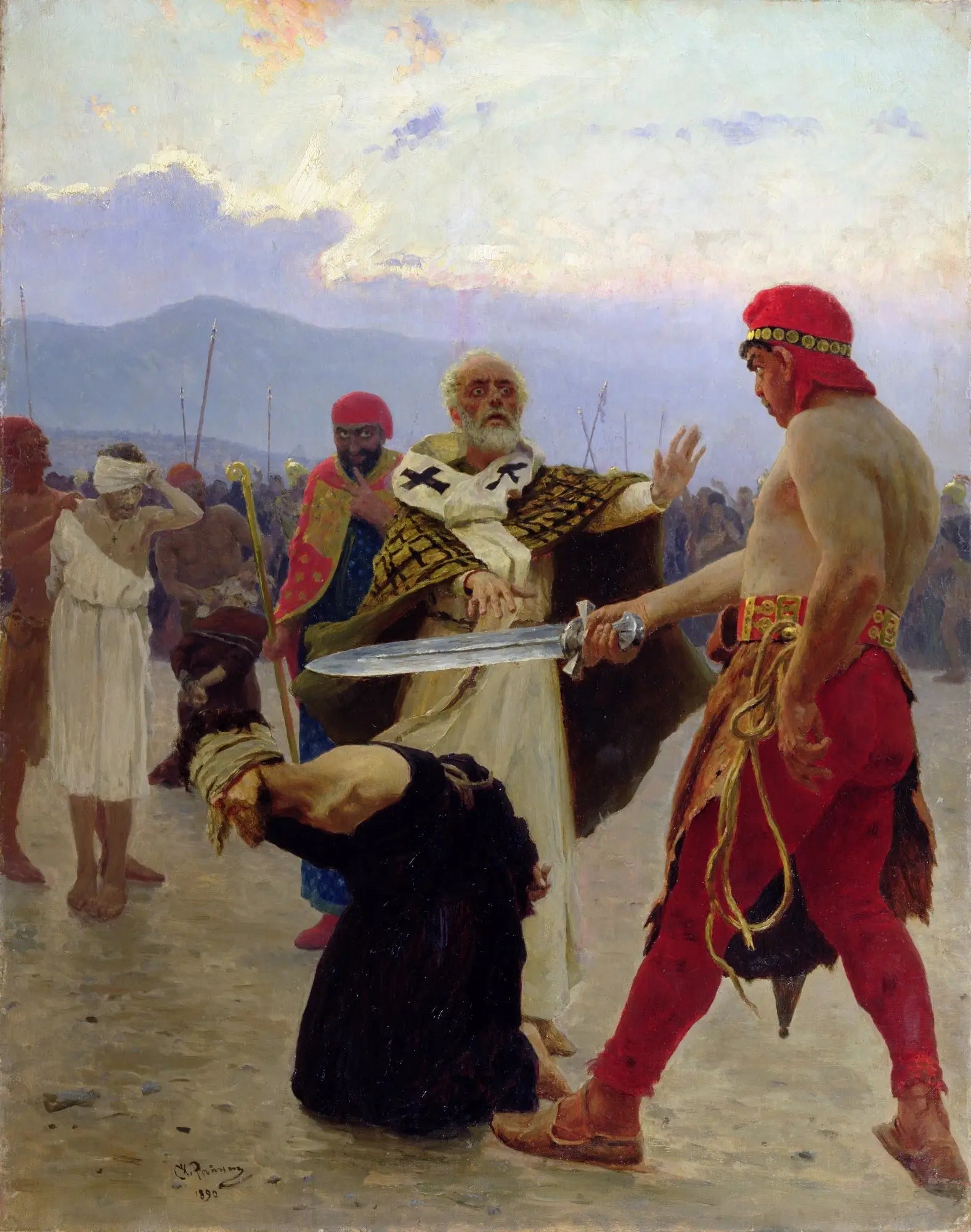 Saint Nicolas de Myre sauve trois innocents de la mort - Ilya Repin - Alpha Reproduction
