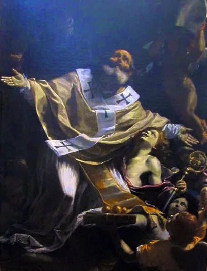 Saint Nicolas en extase - Mattia Preti
นักบุญนิโคลัสในความหลงใหล - มัตเทีย เปรติ