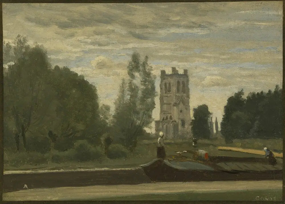 Saint-Omer - Jean-Baptiste Camille Corot image 1 copie peinte à la main à l’huile