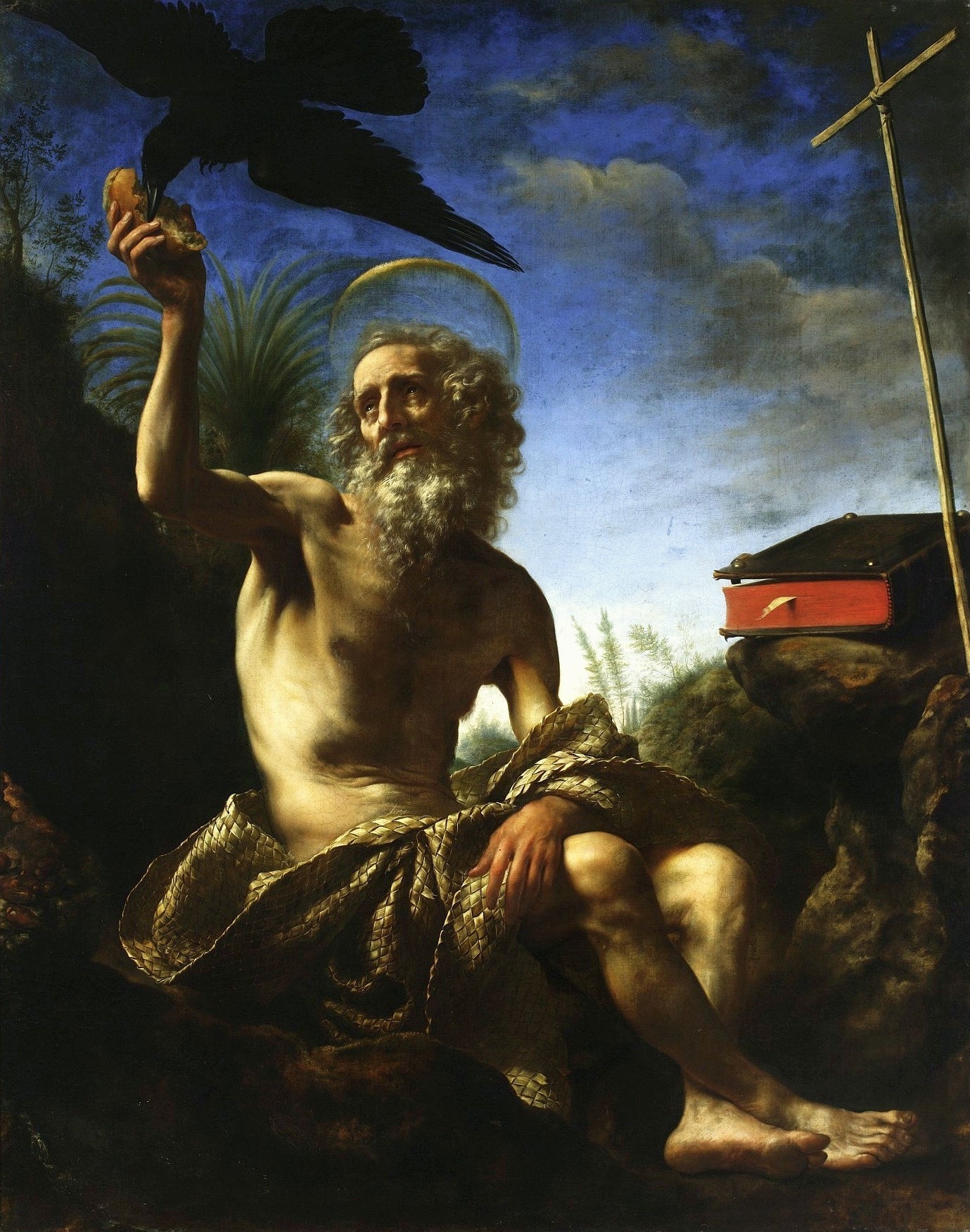 Saint Paul l'Ermite. - Carlo Dolci image 1 reproduction réalisée par Alpha Reproduction