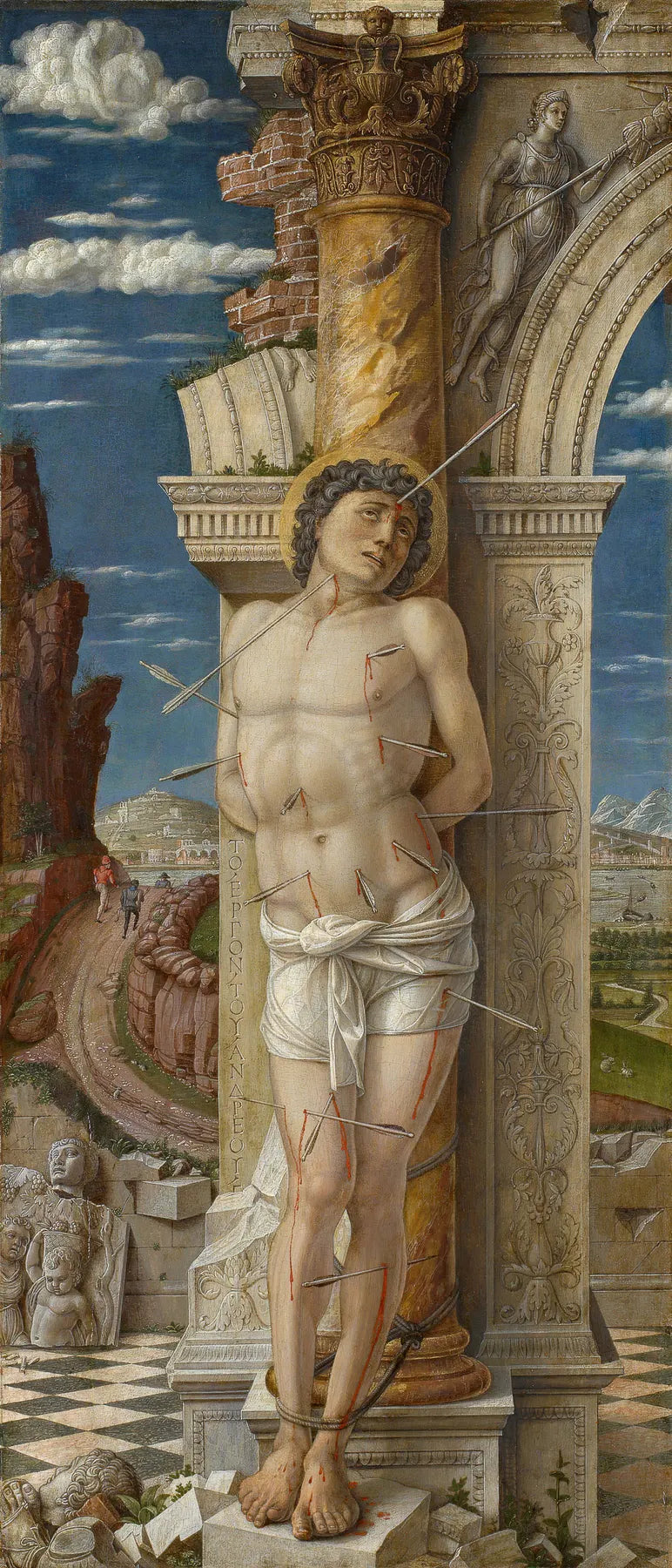 Saint Sébastien - Andrea Mantegna image 1 tableau peint à l’huile sur toile