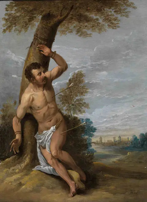 Saint Sébastien - David Teniers le Jeune image 1 reproduction artisanale de tableau