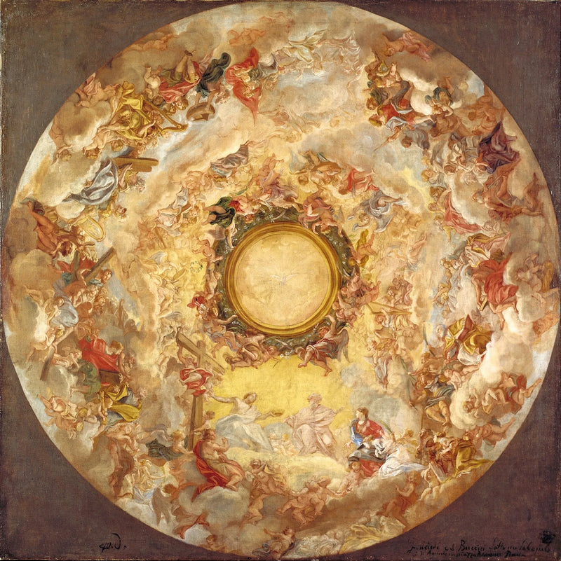 Sainte Agnès est reçue au Ciel - Giovanni Battista Gaulli