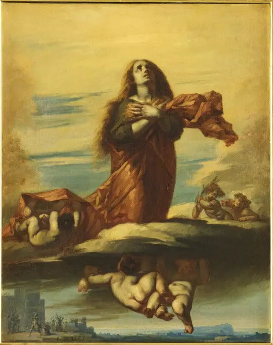 Sainte Barbe enlevée au ciel - Jean-François Millet - Alpha Reproduction