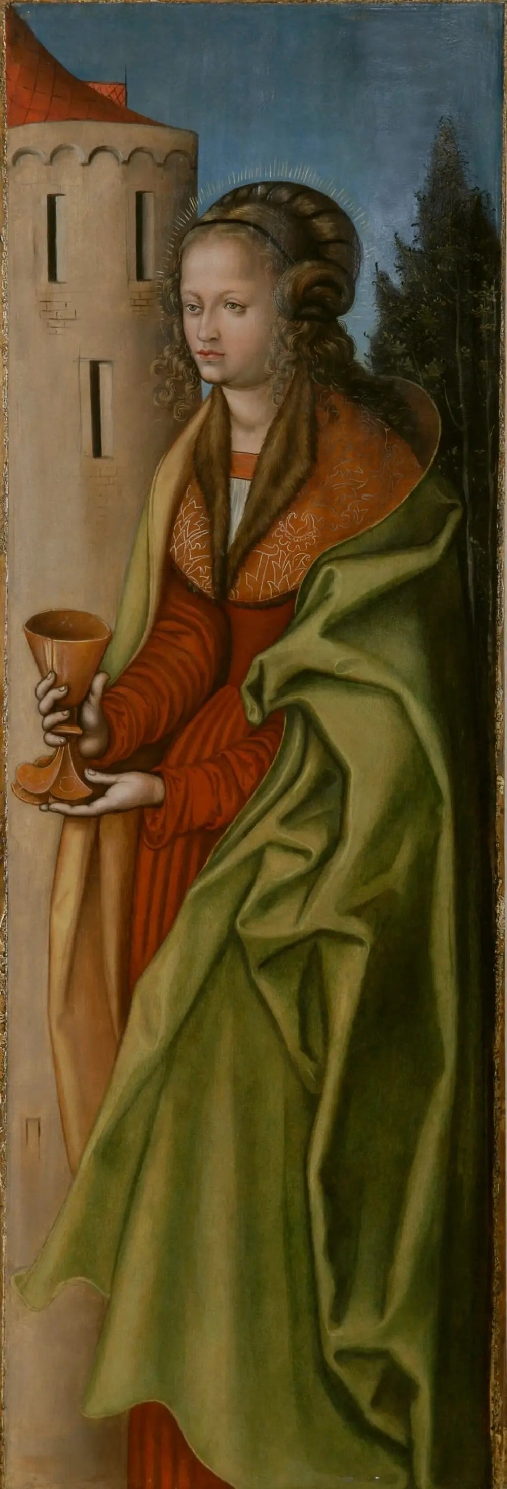 Sainte Barbe - Lucas Cranach the Elder - Alpha Reproduction