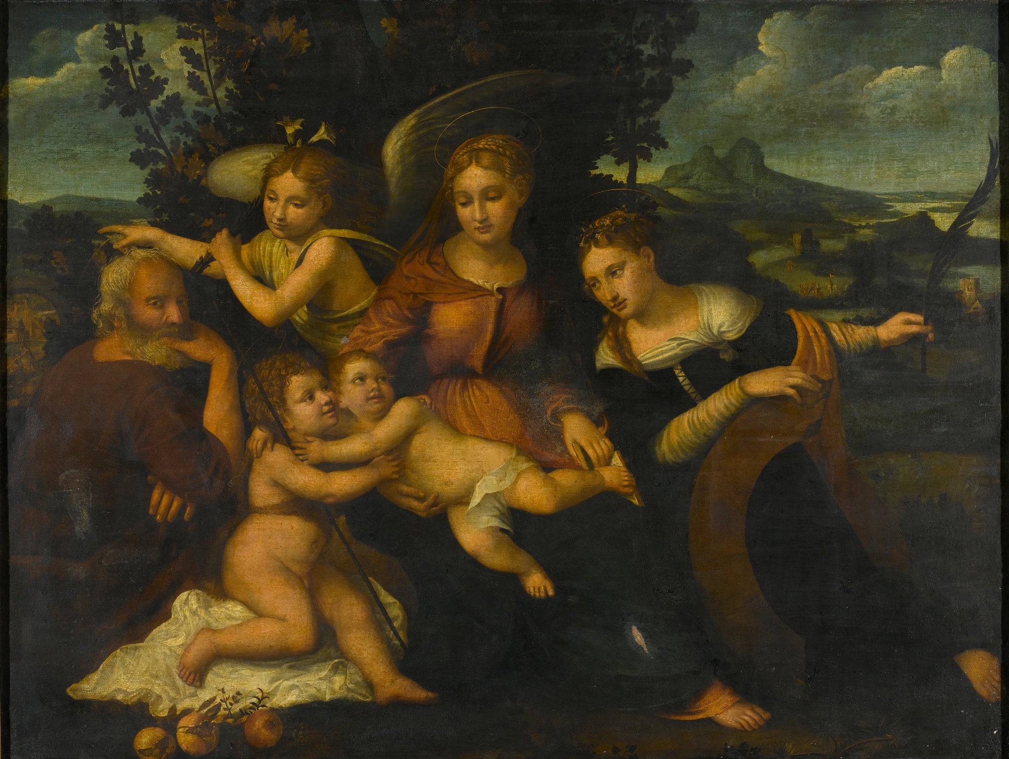 La Sainte Famille avec Sainte Catherine - Francesco Torbido