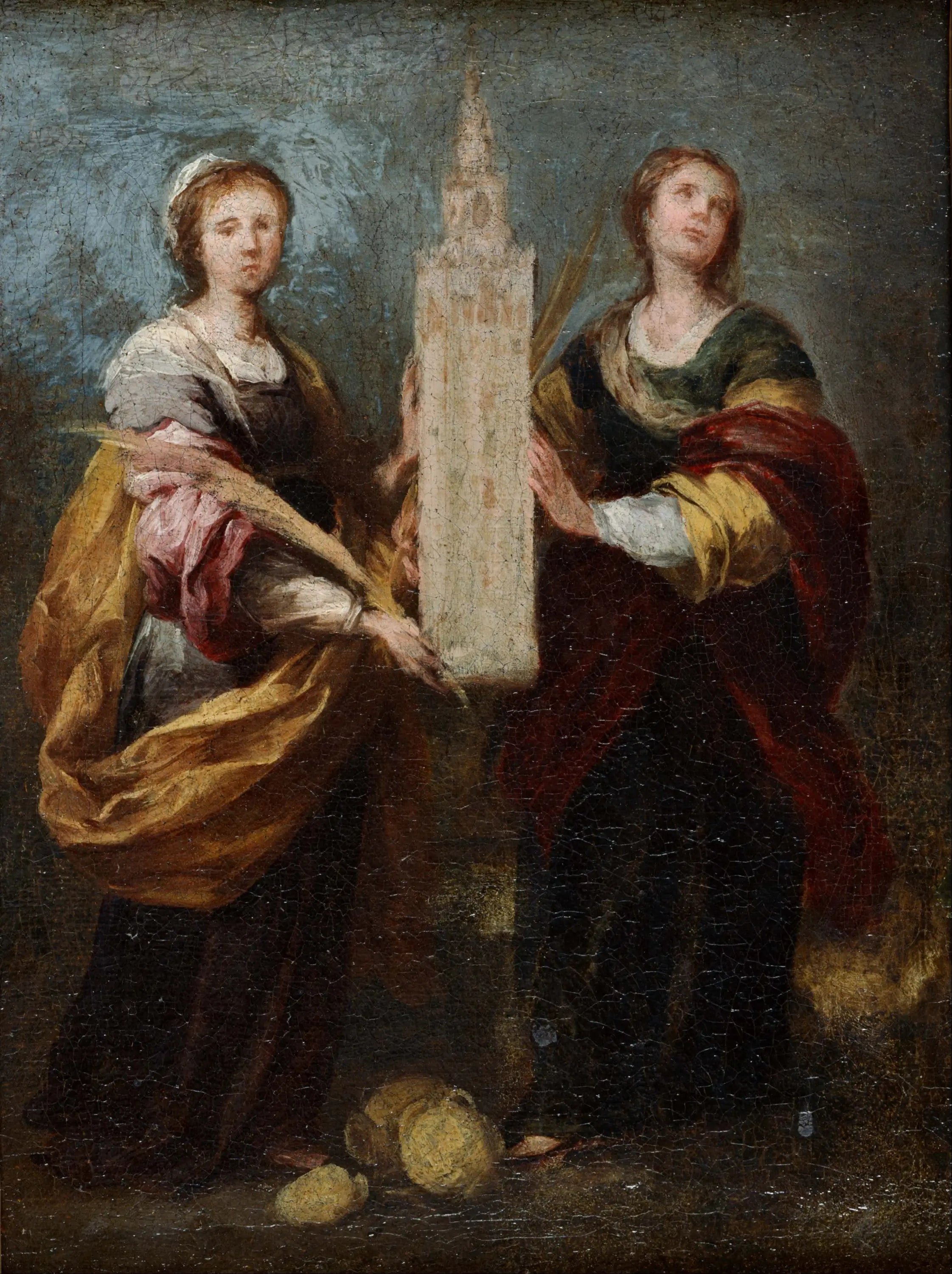 Sainte Justa et Sainte Rufina - Bartolomé Esteban Murillo image 1 copie peinte à la main à l’huile