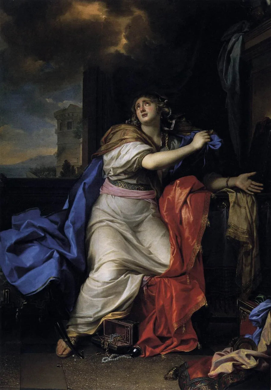 Sainte Madeleine repentante renonce à toutes les vanités de la vie - Charles Le Brun