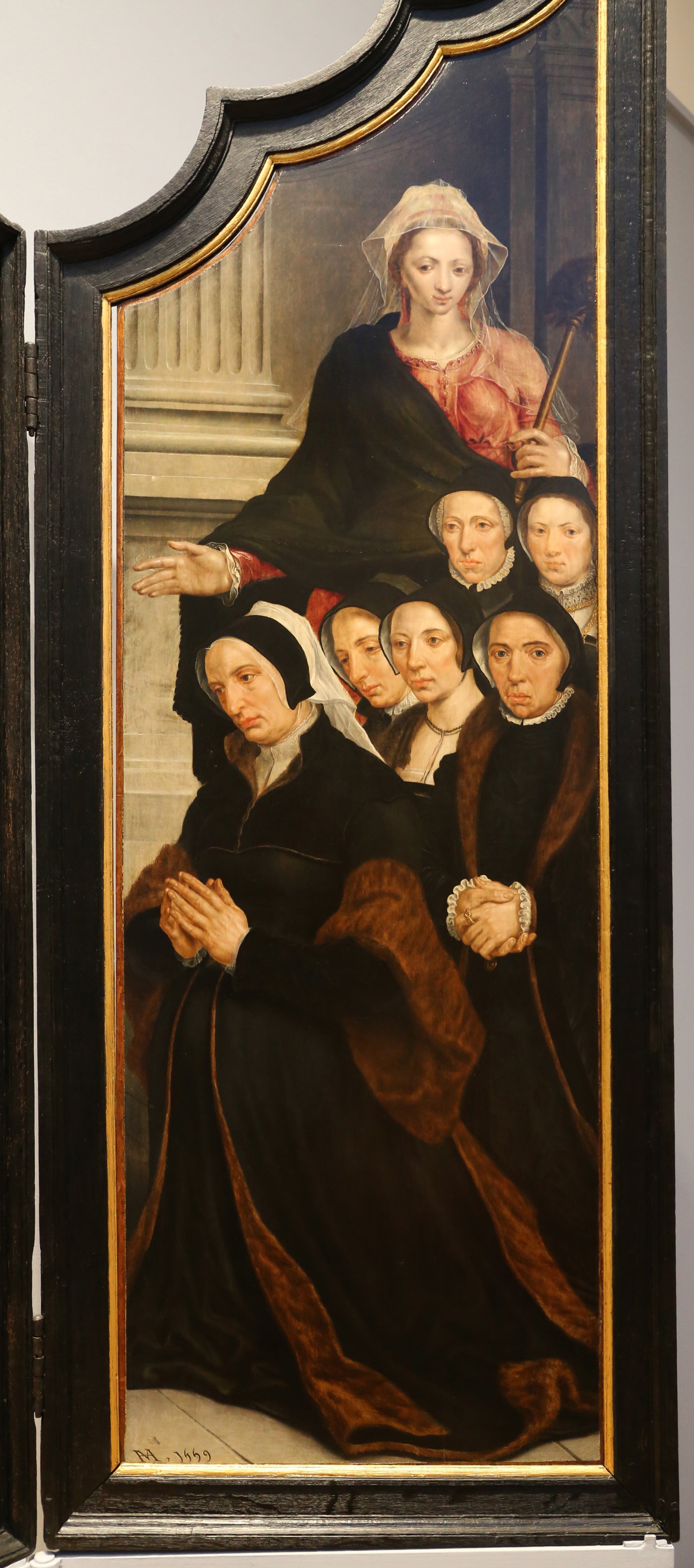 Sainte Marthe avec des donateurs - Maarten van Heemskerck image 1 reproduction réalisée par Alpha Reproduction