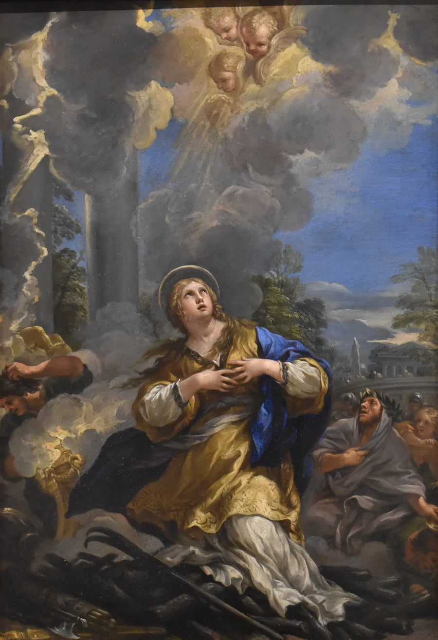 เซนต์มาร์ทีนปฏิเสธการบูชาเทพเจ้า - Pietro da Cortona