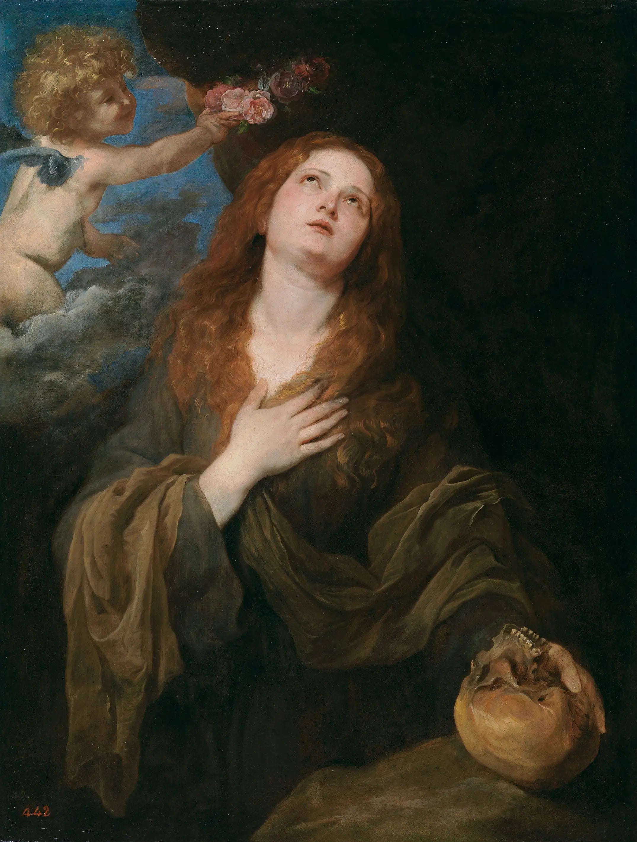 Sainte Rosalie - Antoine van Dyck image 1 reproduction de peinture à l’huile