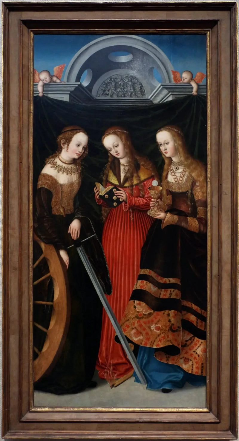 นักบุญ Catherine, Marguerite และ Barbara - ลูคัส ครานัช จูเนียร์