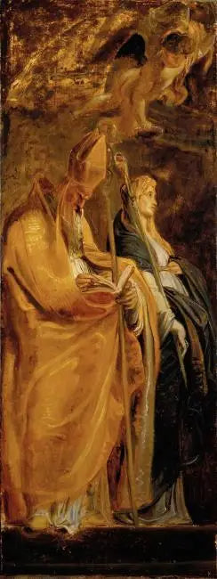 Saints Amand et Walburge - Peter Paul Rubens image 1 reproduction artisanale de tableau