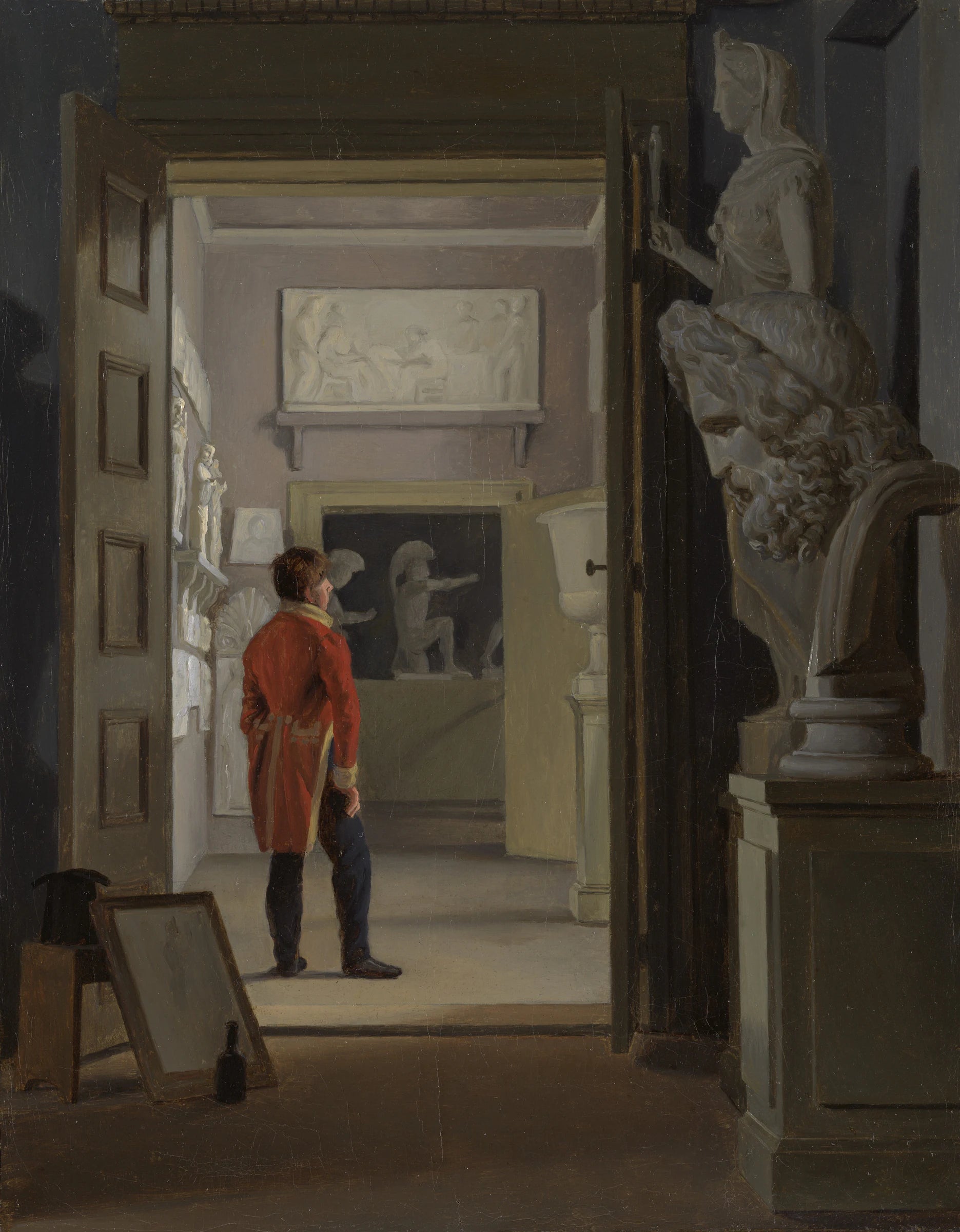 La salle des antiquités du palais de Charlottenborg, Copenhague - Adam August Müller