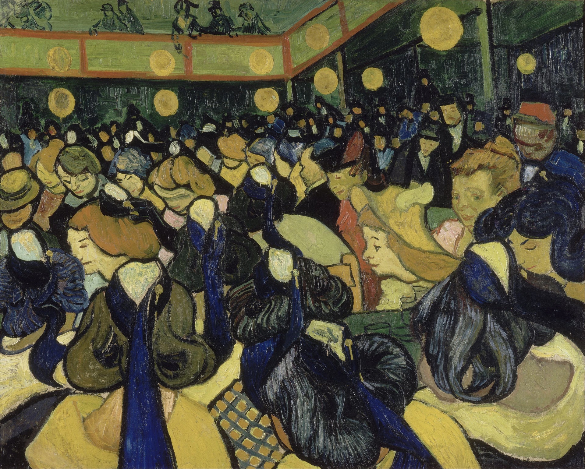 La Salle de danse à Arles F547 de Vincent van Gogh, Musée d’Orsay