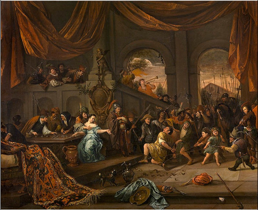 Samson moqué par les Philistins - Jan Steen