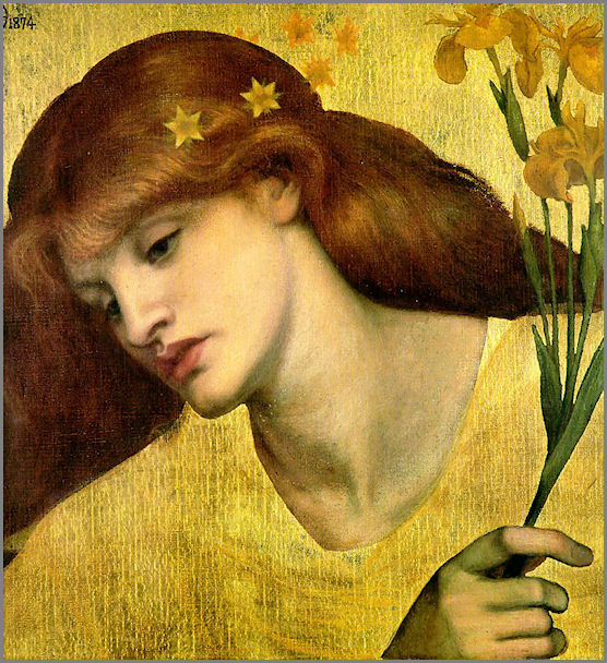 Sancta Lilias - Dante Gabriel Rossetti