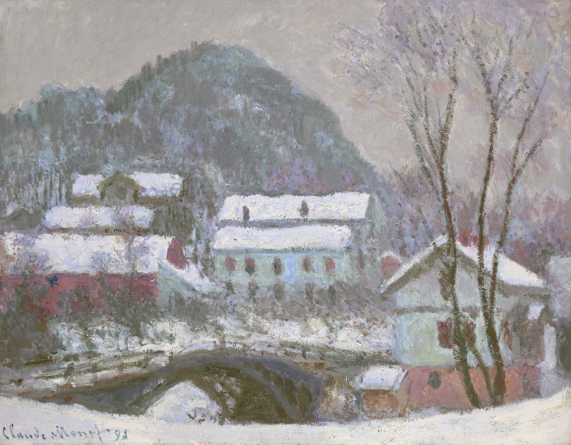 Sandviken, Norvège, effet de neige de Claude Monet, 1895 – collection privée, Wildenstein 1398
