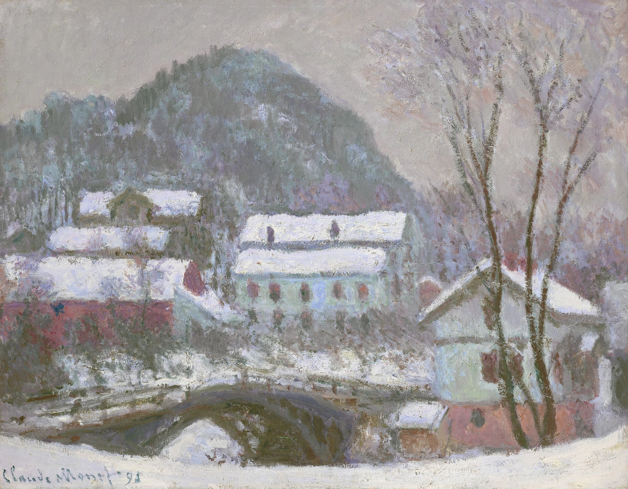 Sandviken, Norvège, effet de neige de Claude Monet, 1895 – collection privée, Wildenstein 1398