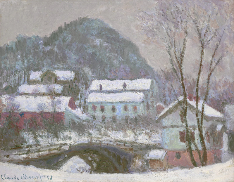 Sandviken, นอร์เวย์, เอฟเฟกต์หิมะ W1398 - Claude Monet