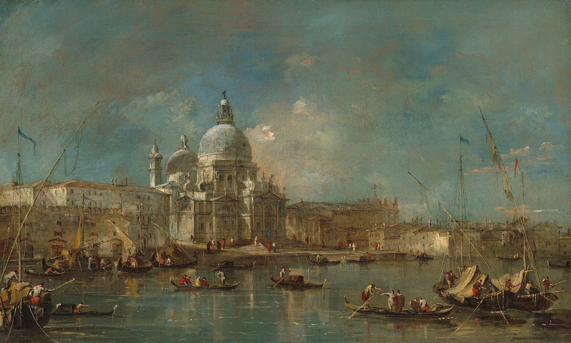Santa Maria della Salute - Francesco Guardi image 1 reproduction artisanale de tableau