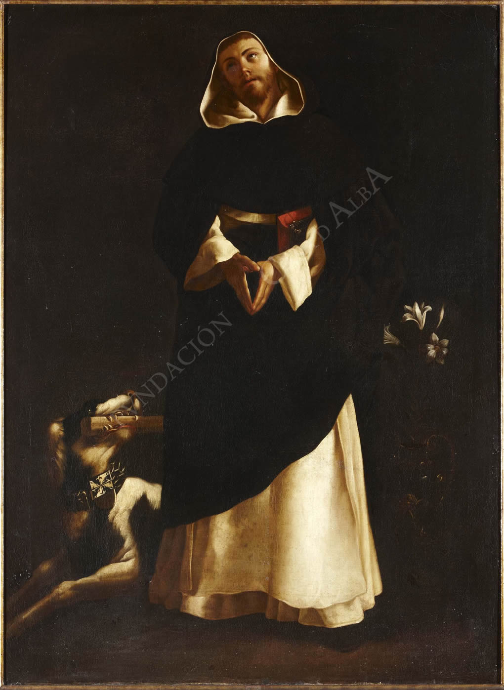 Santo Domingo de Guzman - Francisco de Zurbarán image 1 copie de tableau peinte à la main