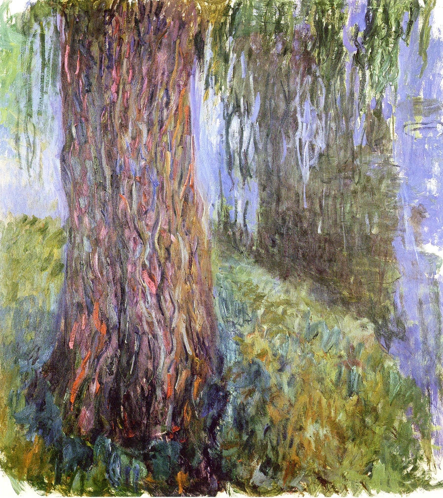 ต้นหลิวร้องไห้และสระบัว - Claude Monet