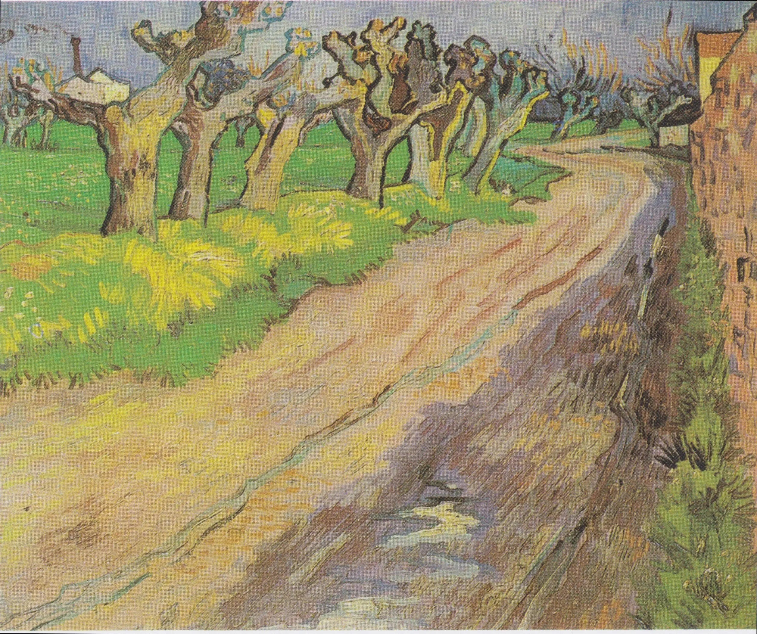 Reproduction du tableau « Saules têtards - Vincent van Gogh » par Alpha Reproduction en peinture à l’huile