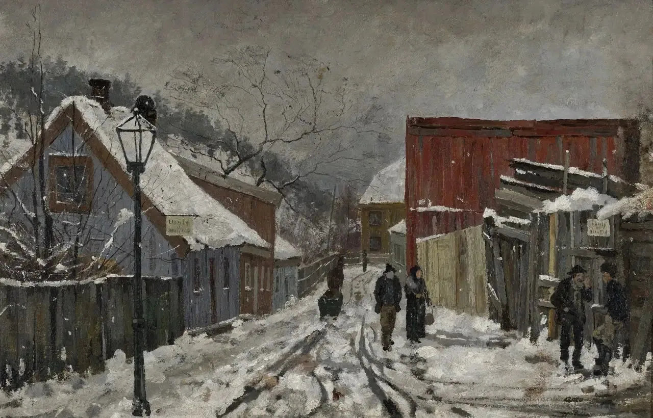 Saxegårdsgate - Edvard Munch image 1 reproduction d’œuvre d’art à l’huile