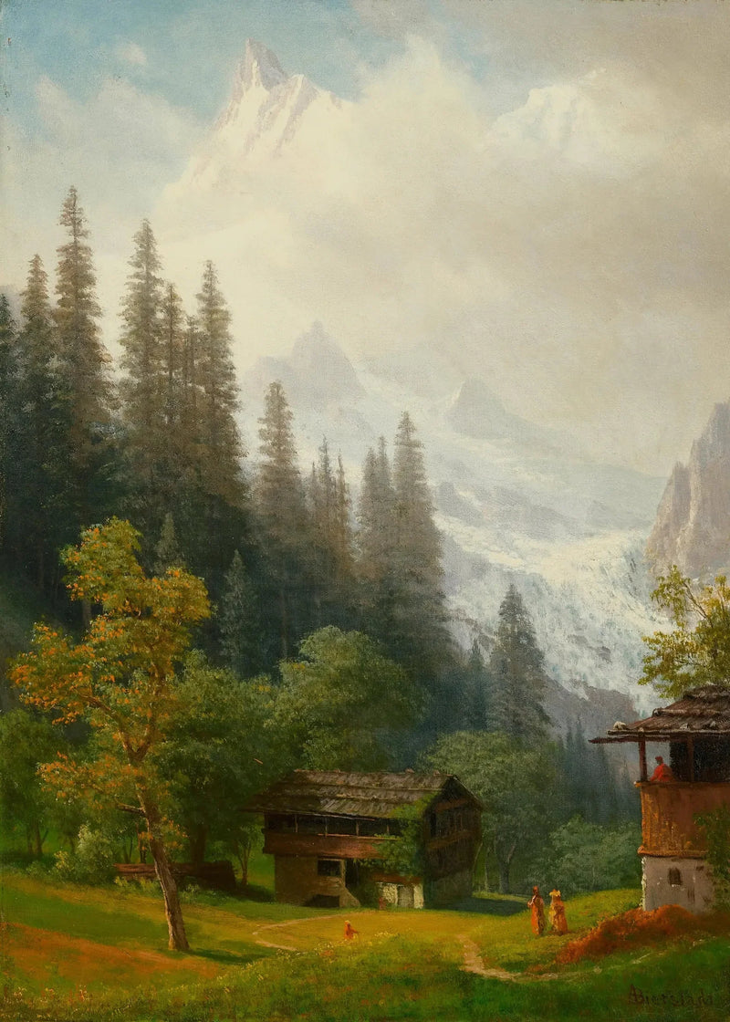 ฉากเทือกเขาแอลป์ - Albert Bierstadt