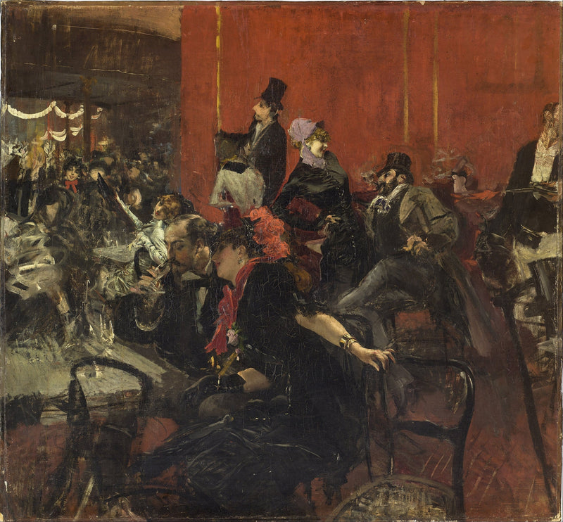 ฉากงานเลี้ยงที่ Moulin-Rouge - Giovanni Boldini