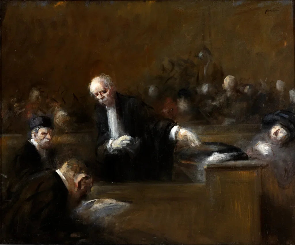 ฉากในห้องพิจารณาคดี - Jean-Louis Forain