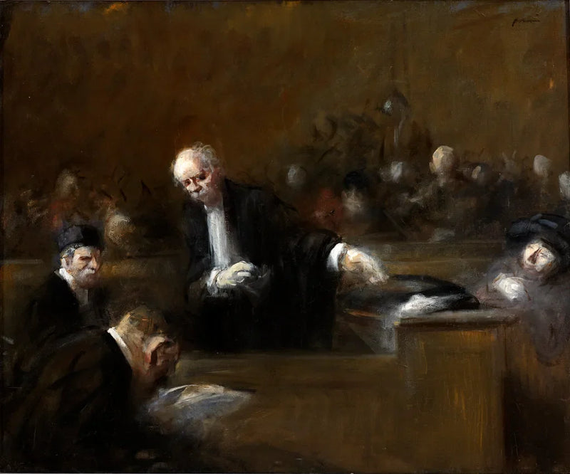 ฉากในห้องพิจารณาคดี - Jean-Louis Forain