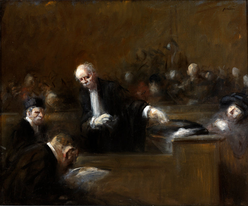 ฉากในห้องพิจารณาคดี - Jean-Louis Forain