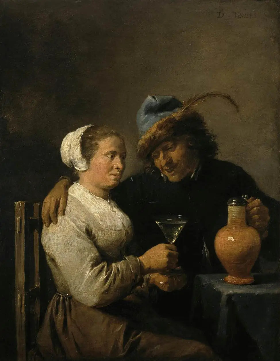 Scène de taverne - David Teniers le Jeune image 1 tableau peint à l’huile sur toile