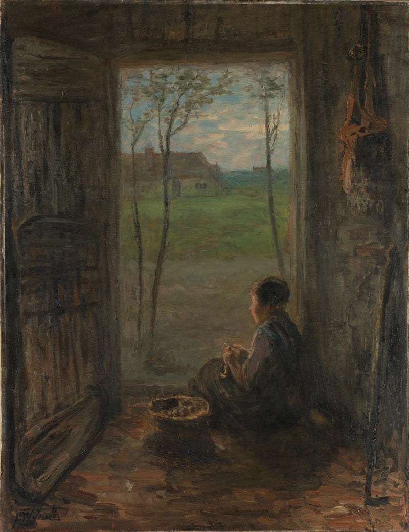 La scène de Laren - Jozef Israëls