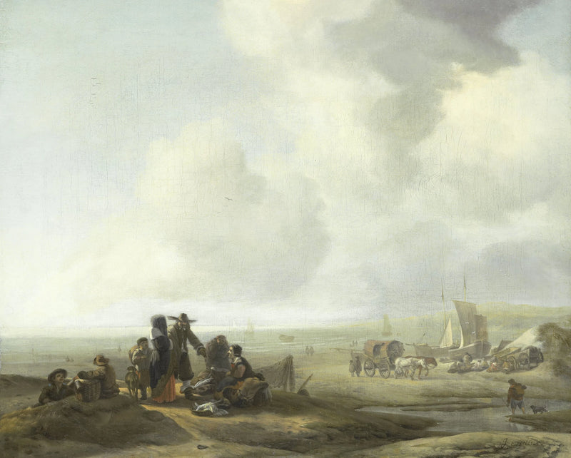 Scène de plage - Jacob Esselens