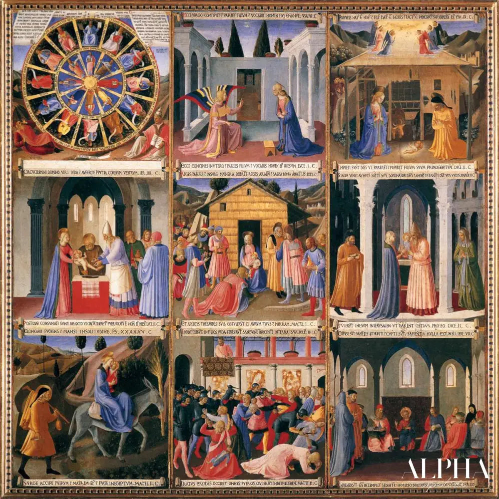 Scènes de la vie du Christ - Fra Angelico - Reproductions de tableaux et peintures haut de gamme