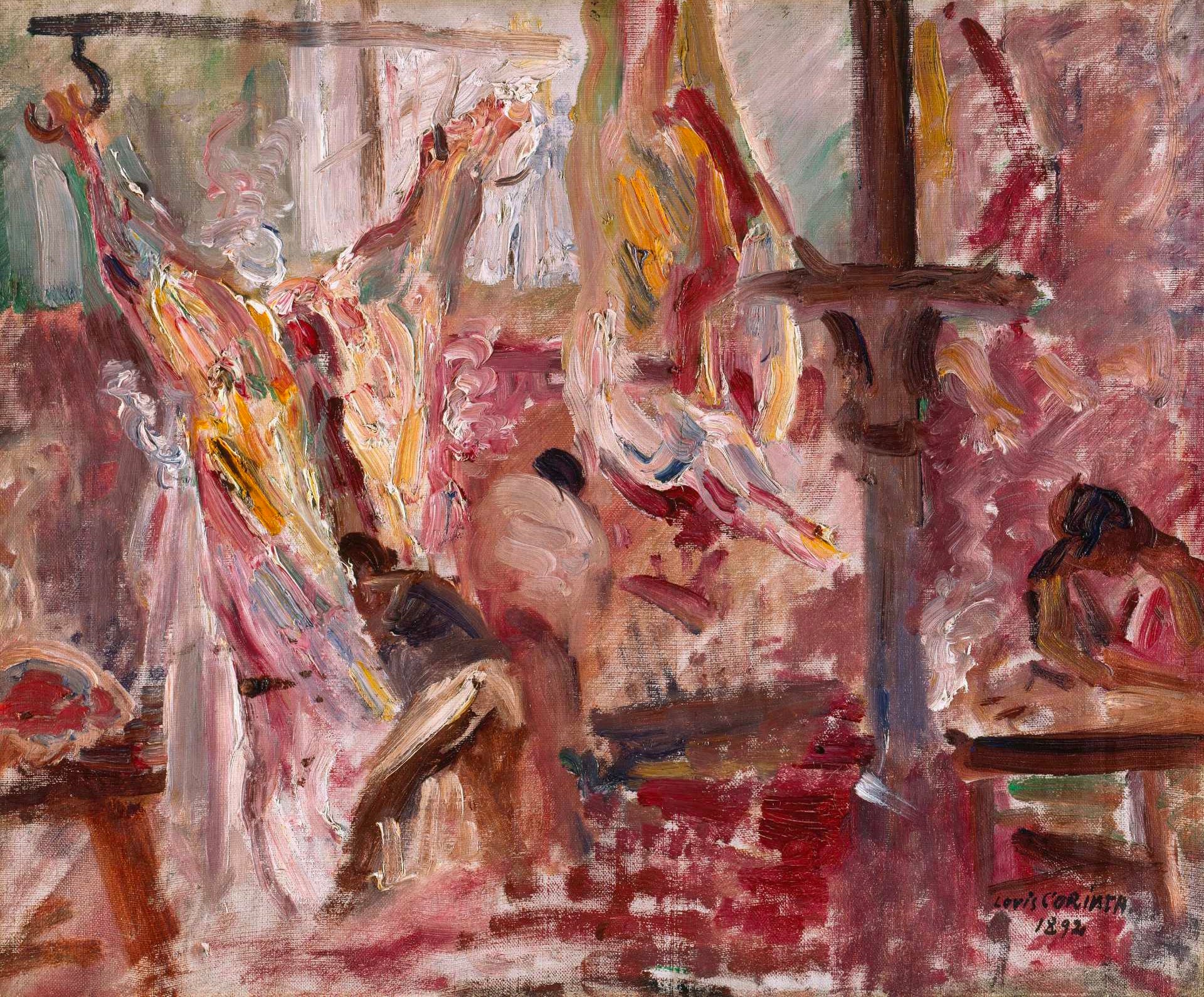 Schlachterei - Lovis Corinth image 1 reproduction artisanale de tableau