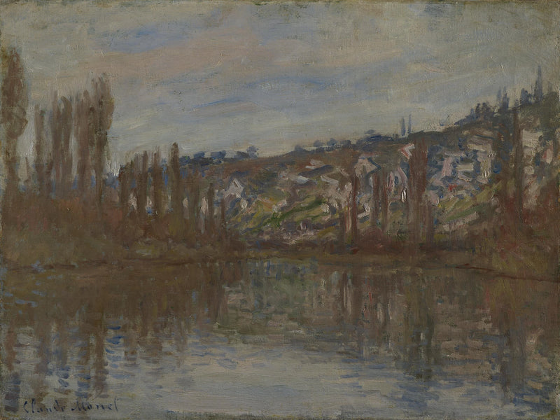 แม่น้ําแซนท้ายน้ําของ Vétheuil W530 - Claude Monet