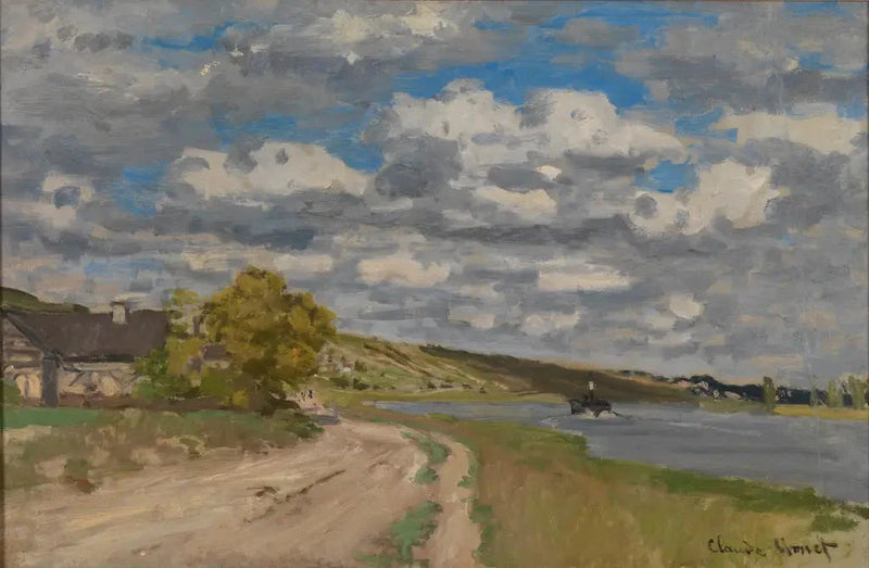 แม่น้ําแซนใกล้ปากแม่น้ํา Honfleur W115 - Claude Monet