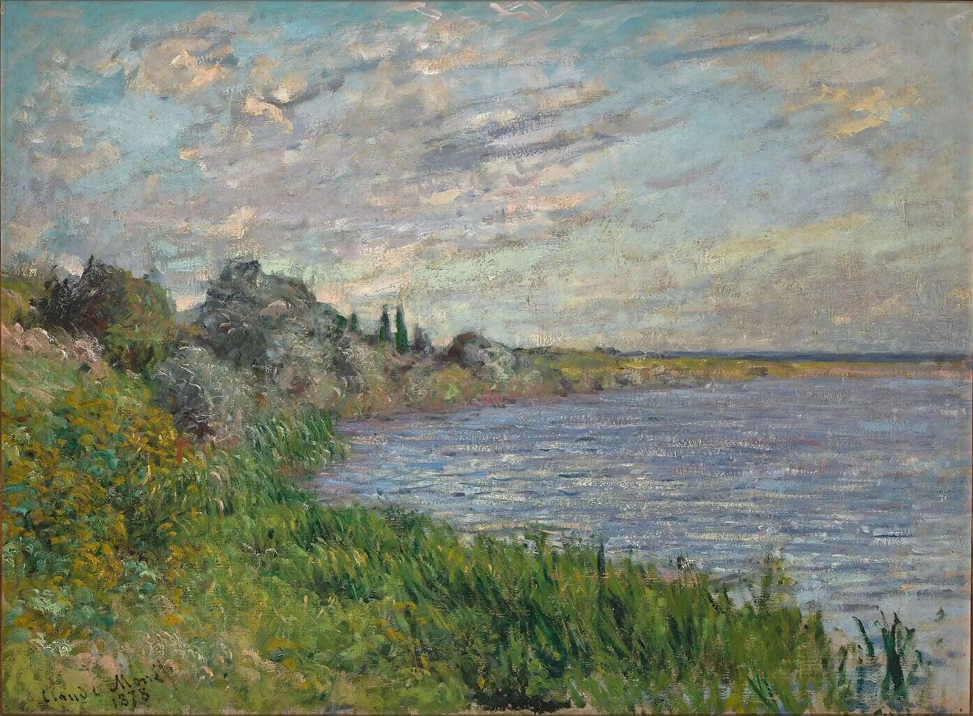 La Seine près de Vétheuil W477 par Claude Monet, 1878, Museum Boijmans Van Beuningen