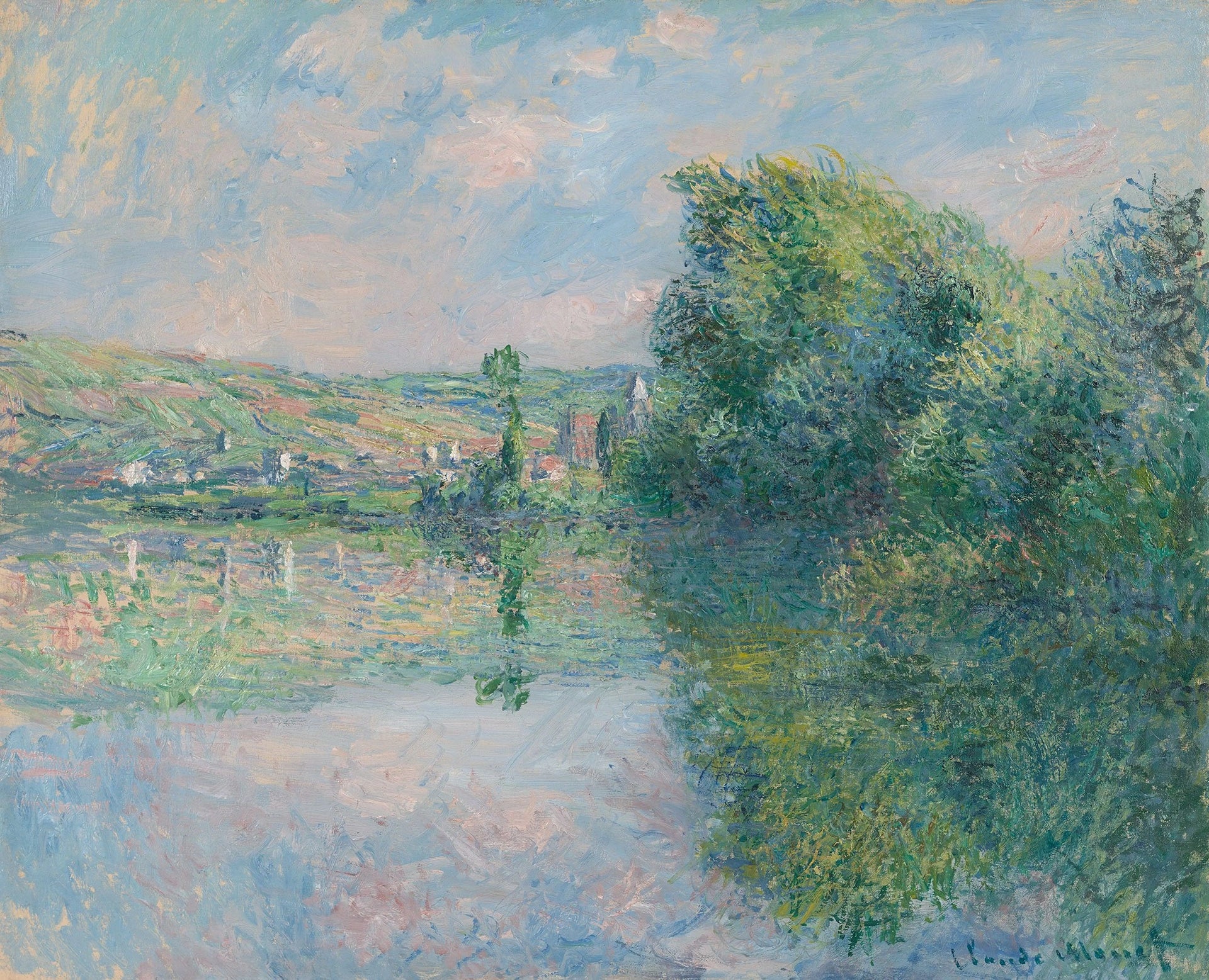 La Seine à Vétheuil W610 par Claude Monet, Portland Museum of Art