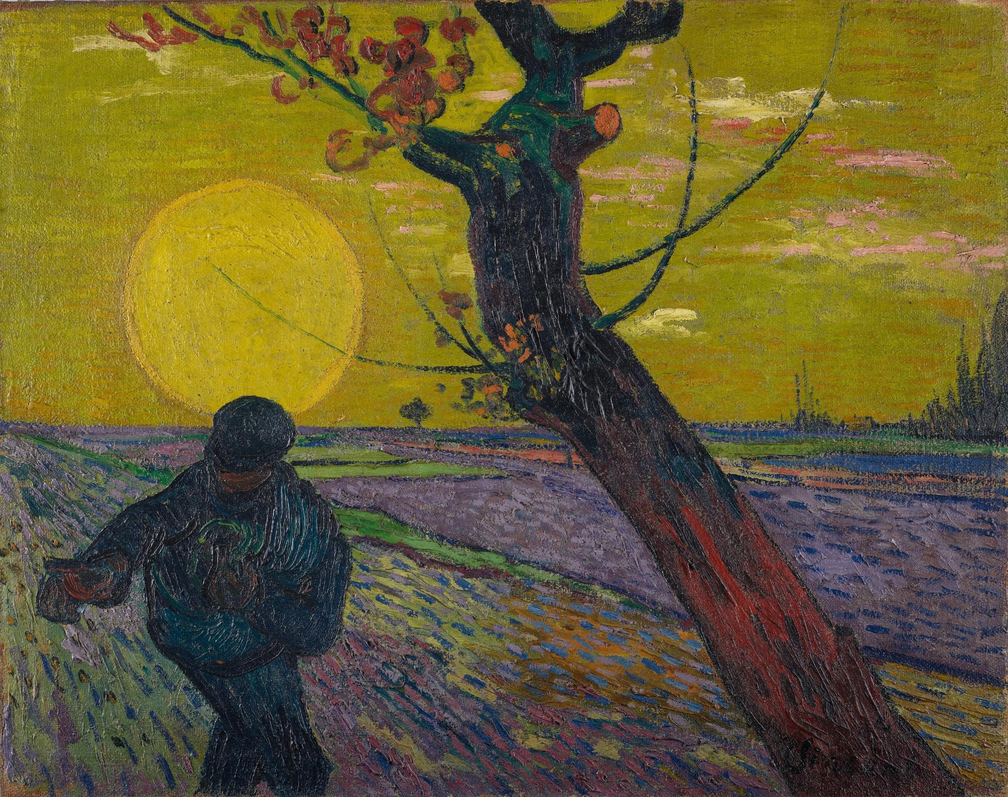 Le Semeur au soleil couchant F450 de Vincent van Gogh, Fondation E.G. Bührle