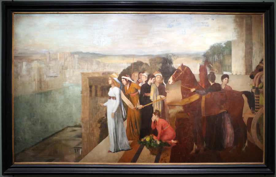 Sémiramis construisant Babylone 1861 par Edgar Degas – reproduction peinture à l’huile sur toile
