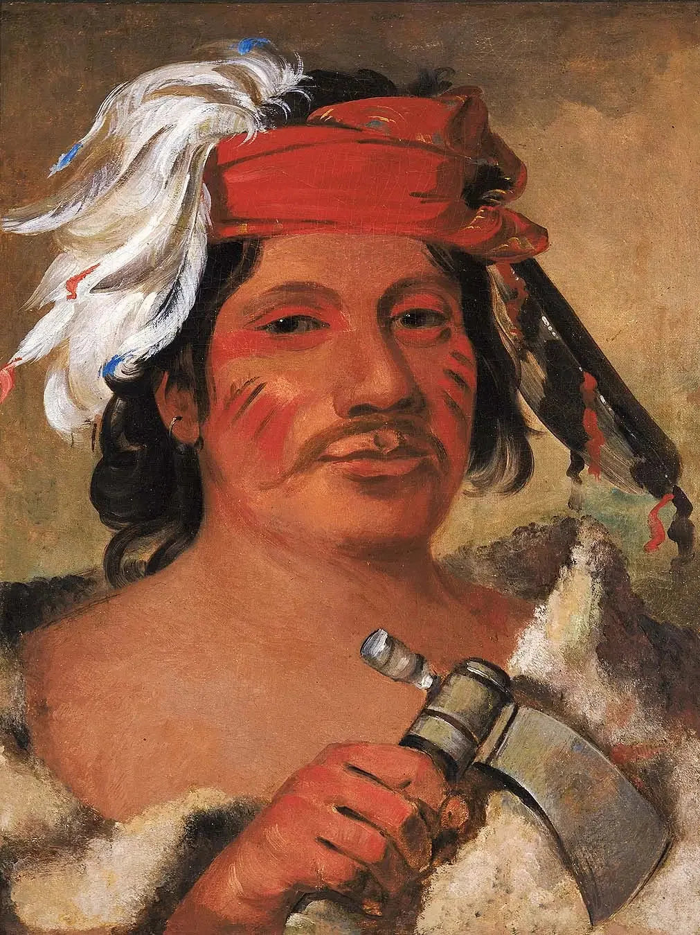 Seneca Steele, un grand libertin - George Catlin image 1 copie de tableau peinte à la main
