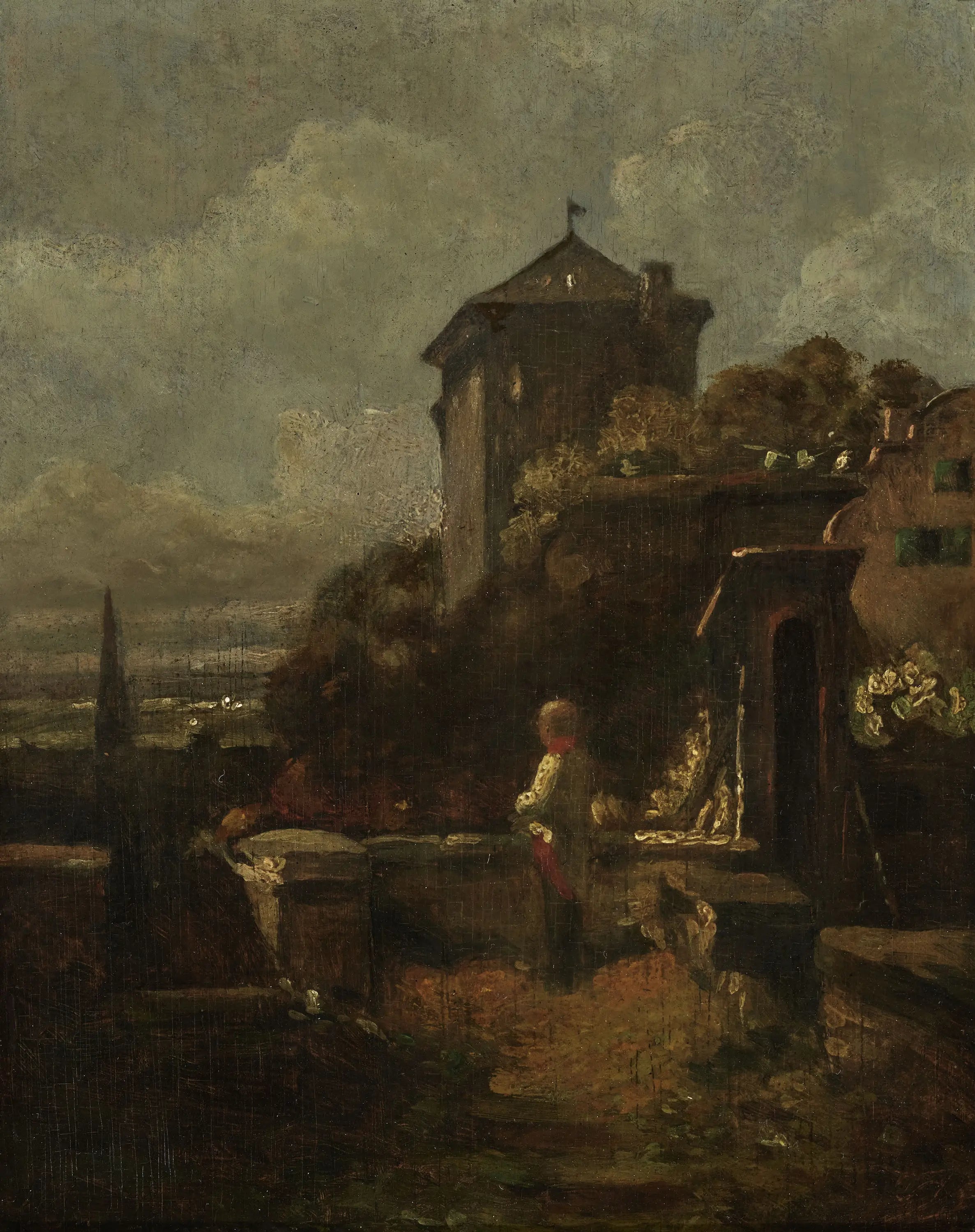 Sentinelle sur les remparts - Carl Spitzweg image 1 reproduction de peinture à l’huile