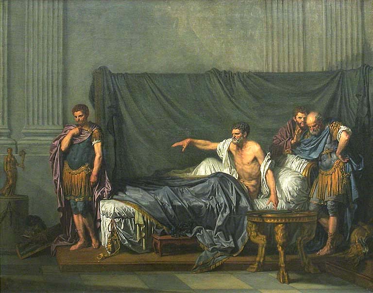 Septime Sévère et Caracalla - Jean-Baptiste Greuze image 1 reproduction artisanale de tableau
