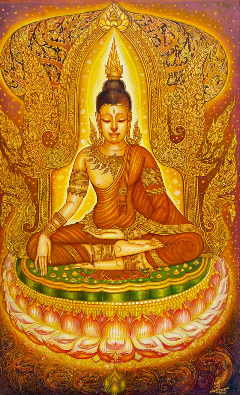 ความสงบของพระพุทธเจ้า  | 80x130ซม.