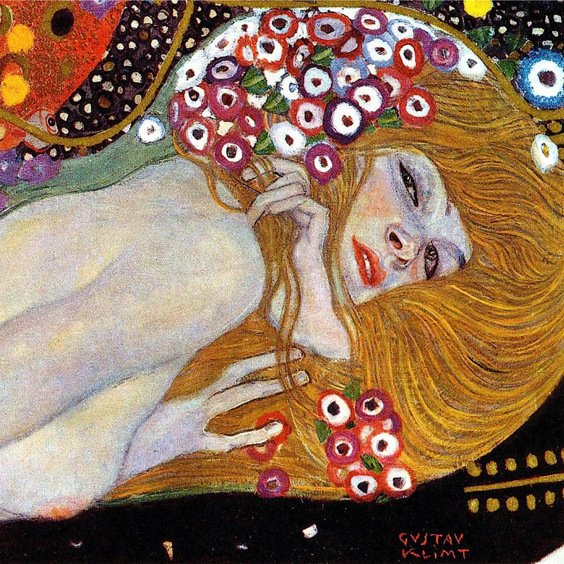 🐍 งูน้ำ II (รายละเอียด) – Gustav Klimt (1904–1907)